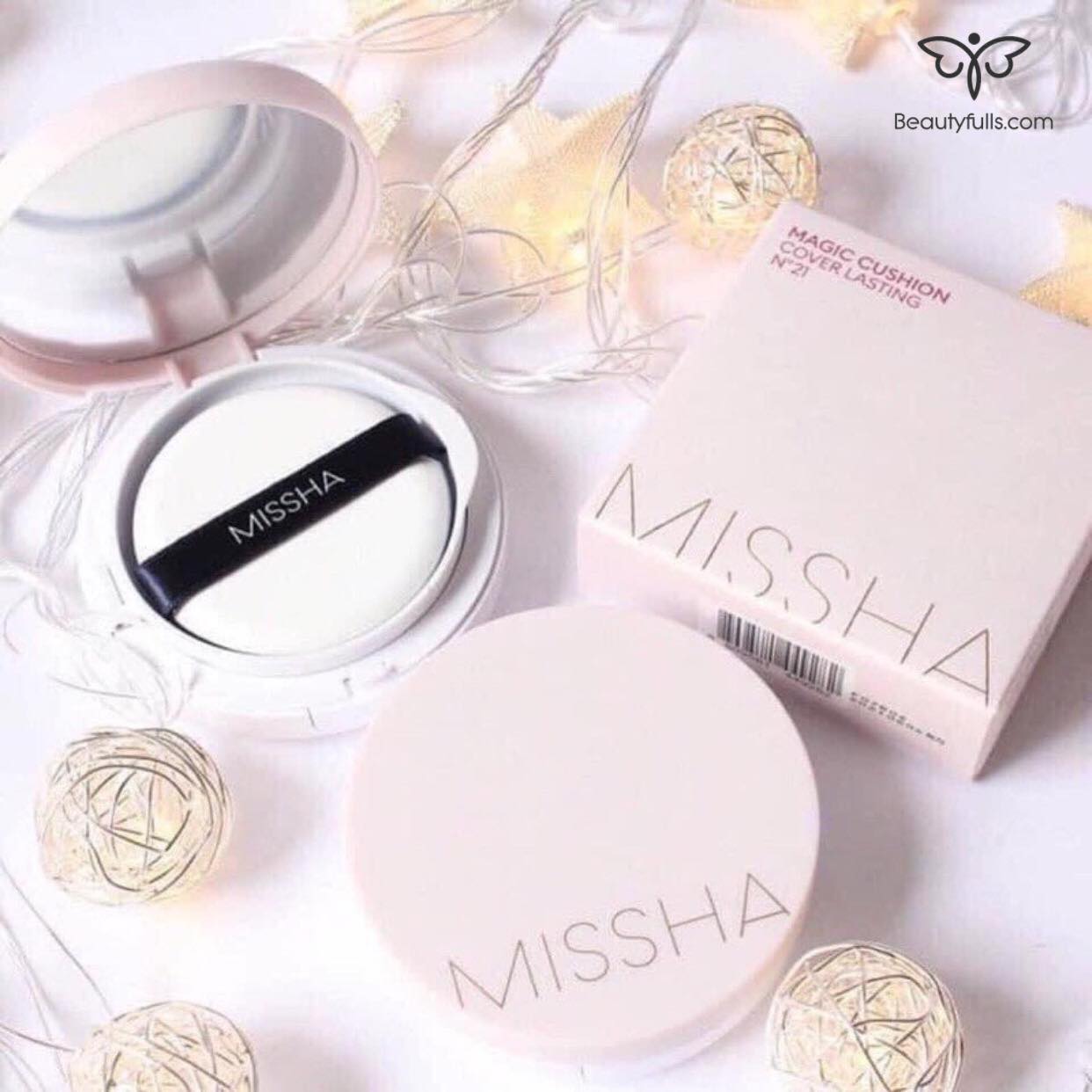 Hoàn tiền 15% - phấn nước missha magic cushion cover lasting màu hồng - cushion missha kiềm dầu