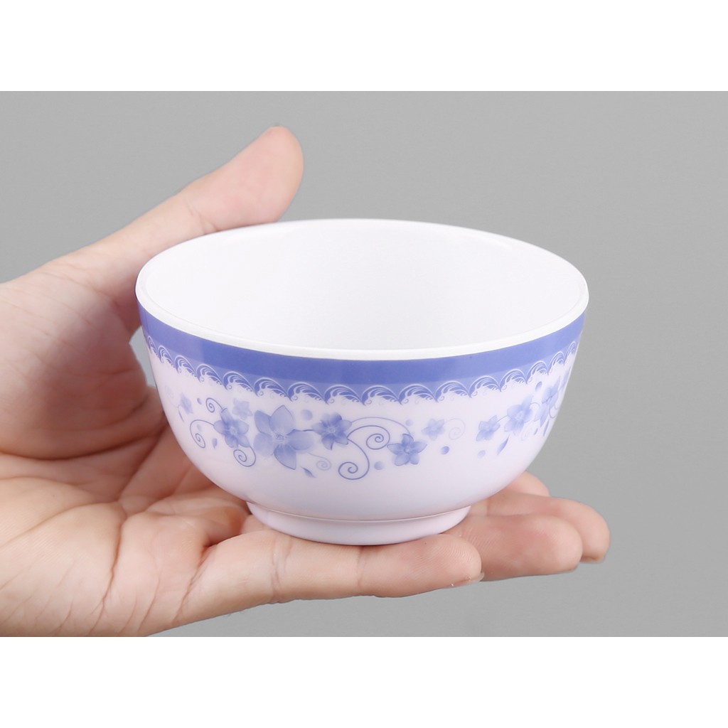 Chén cơm nhựa Mica, bát ăn cơm bằng nhựa melamine, Nhiều hoa văn