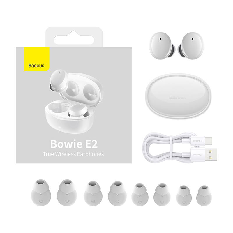 BẢO HÀNH 18 THÁNG] Tai Nghe Bluetooth Baseus True Wireless Mini Bowie E2 Bluetooth 5.2 Chống Trộm cho iPhone 13 12 Pro Max
