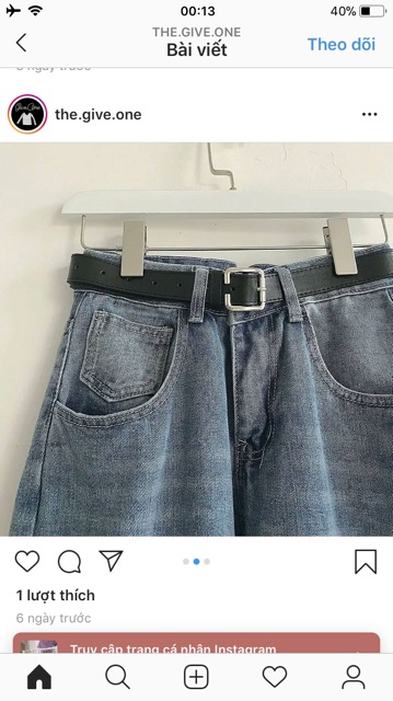 ☀️ Baggy Jeans Ống Suông Lưng Cao Rách 2PT
