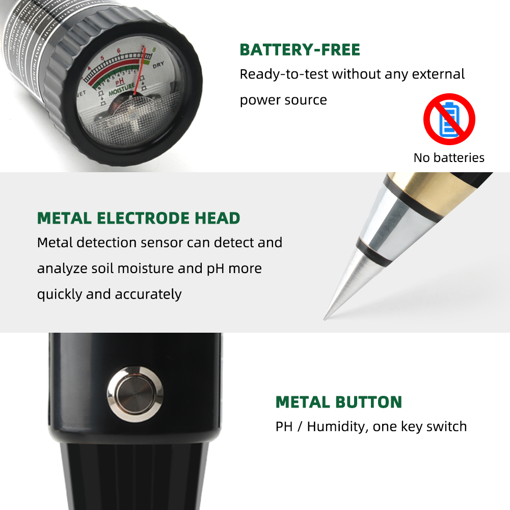 Multi-Purpose Soil Moisture / Ph / Acidity / Temperature Meter