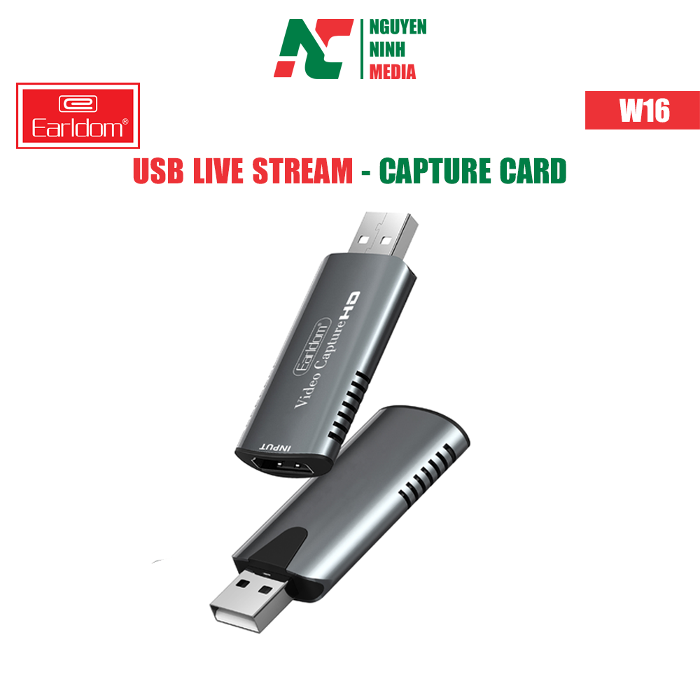 Cáp HDMI to USB 3.0 Video Capture Earldom ET-W17 & ET-W16