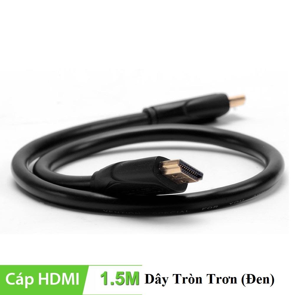 Hdmi tròn đen 1.5m - chuẩn 1.4 full hd