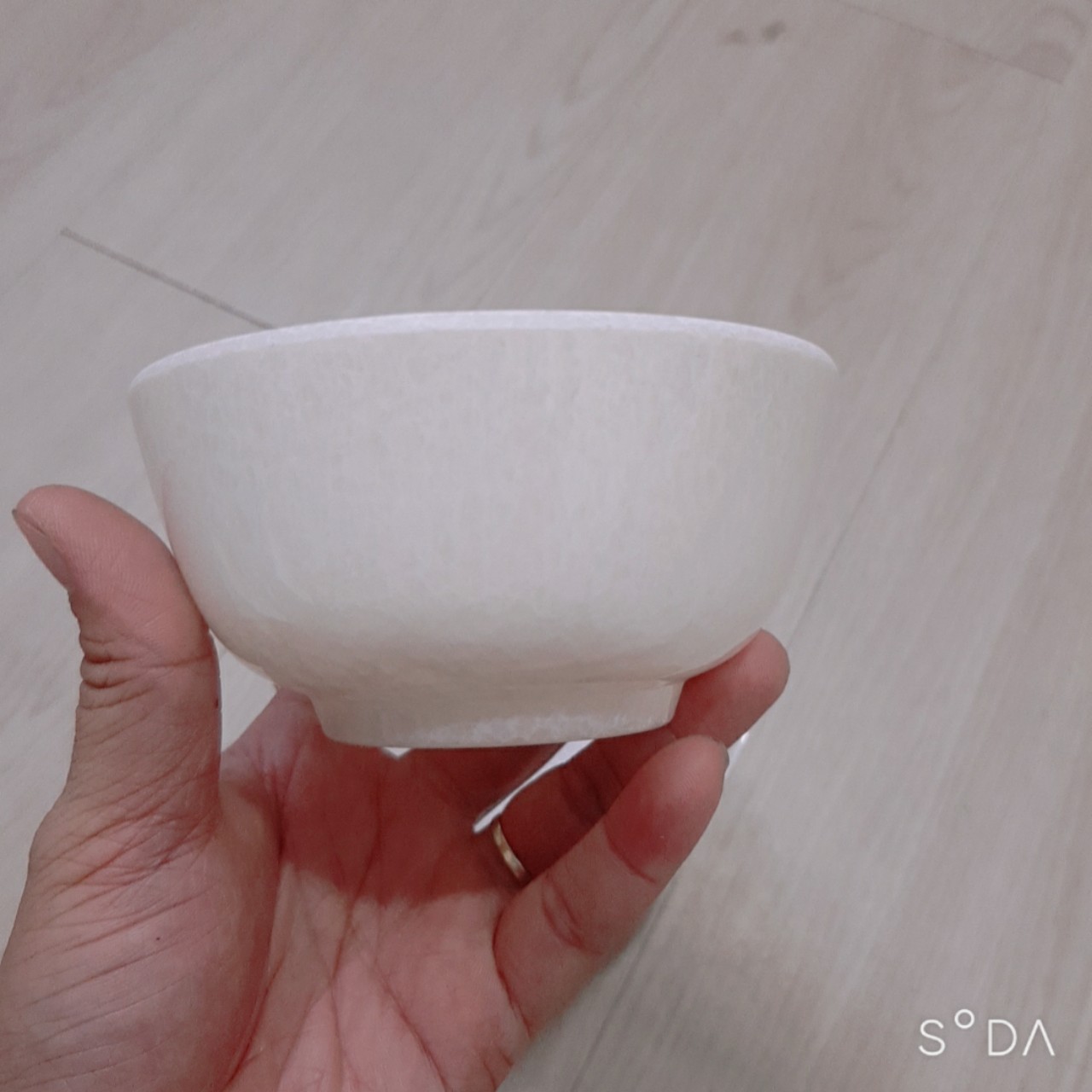 Chén cơm co02 melamine vân đá kem cao cấp