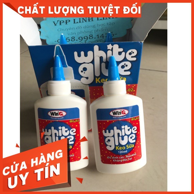 Combo 6 lọ keo sữa winq 120ml