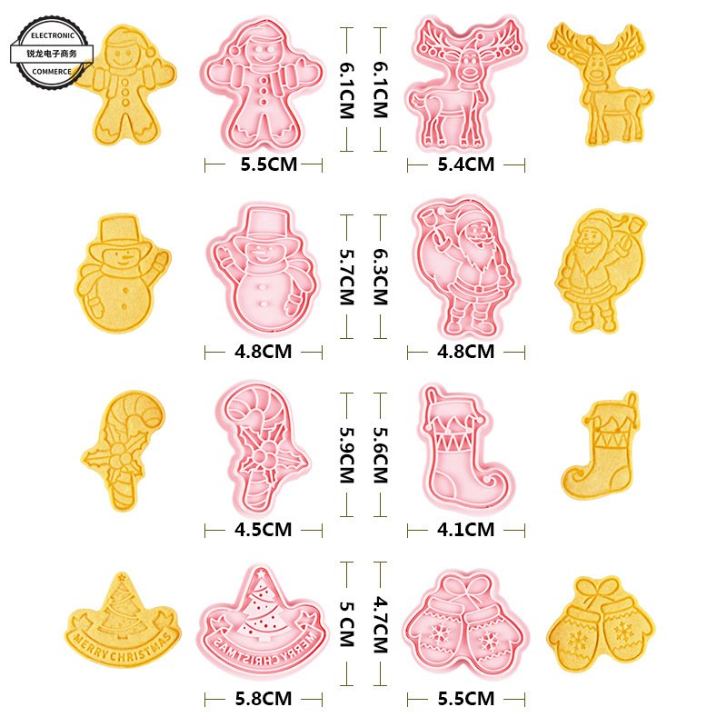 KHUÔN NHẤN COOKIE CUTTERS NOEL XINH XẮN