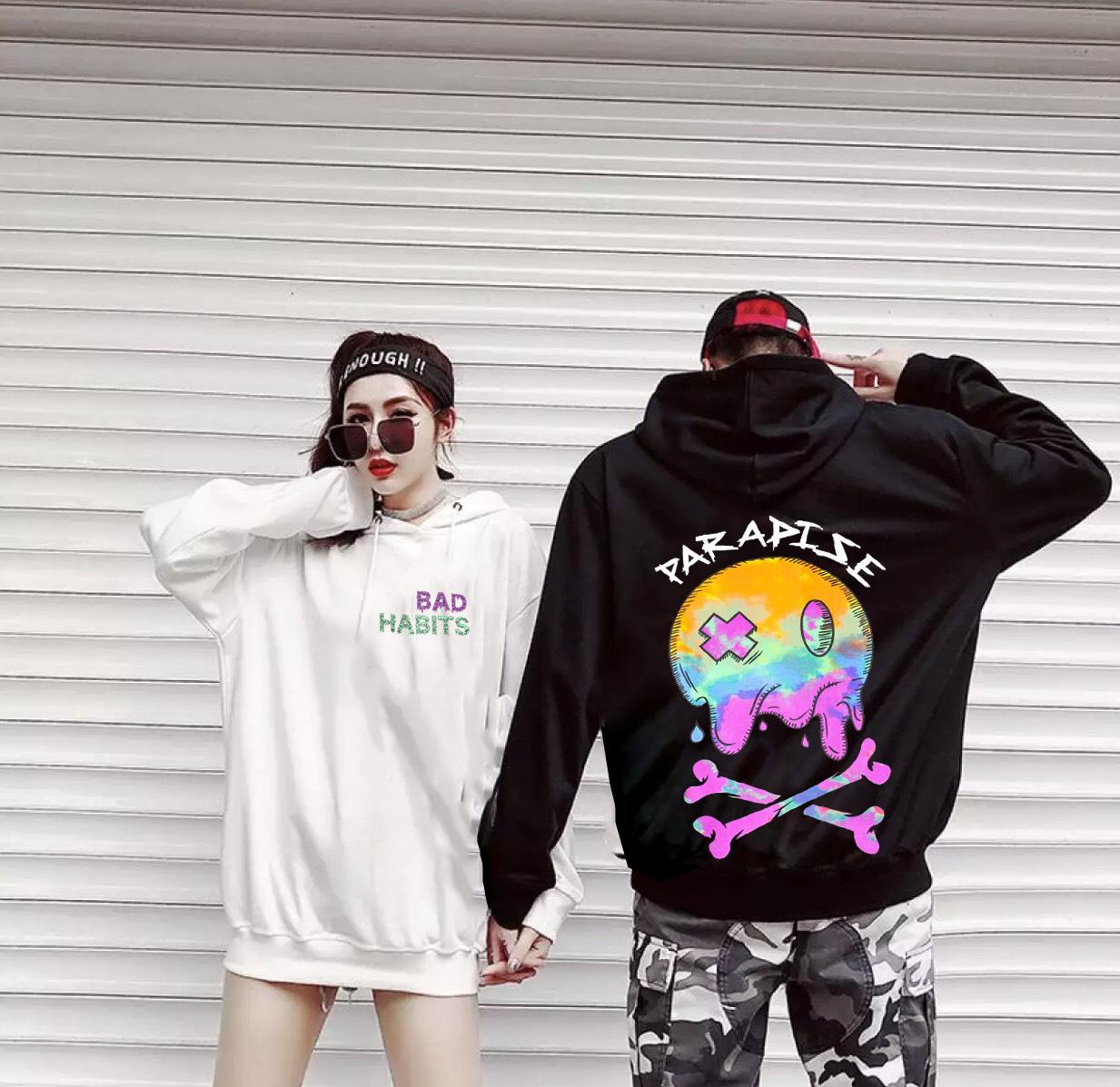 Áo HOODIE Nam Nữ  Big Size  100kg Vải Nỉ Bông Dày Mịn Cao Cấp _ HD300121