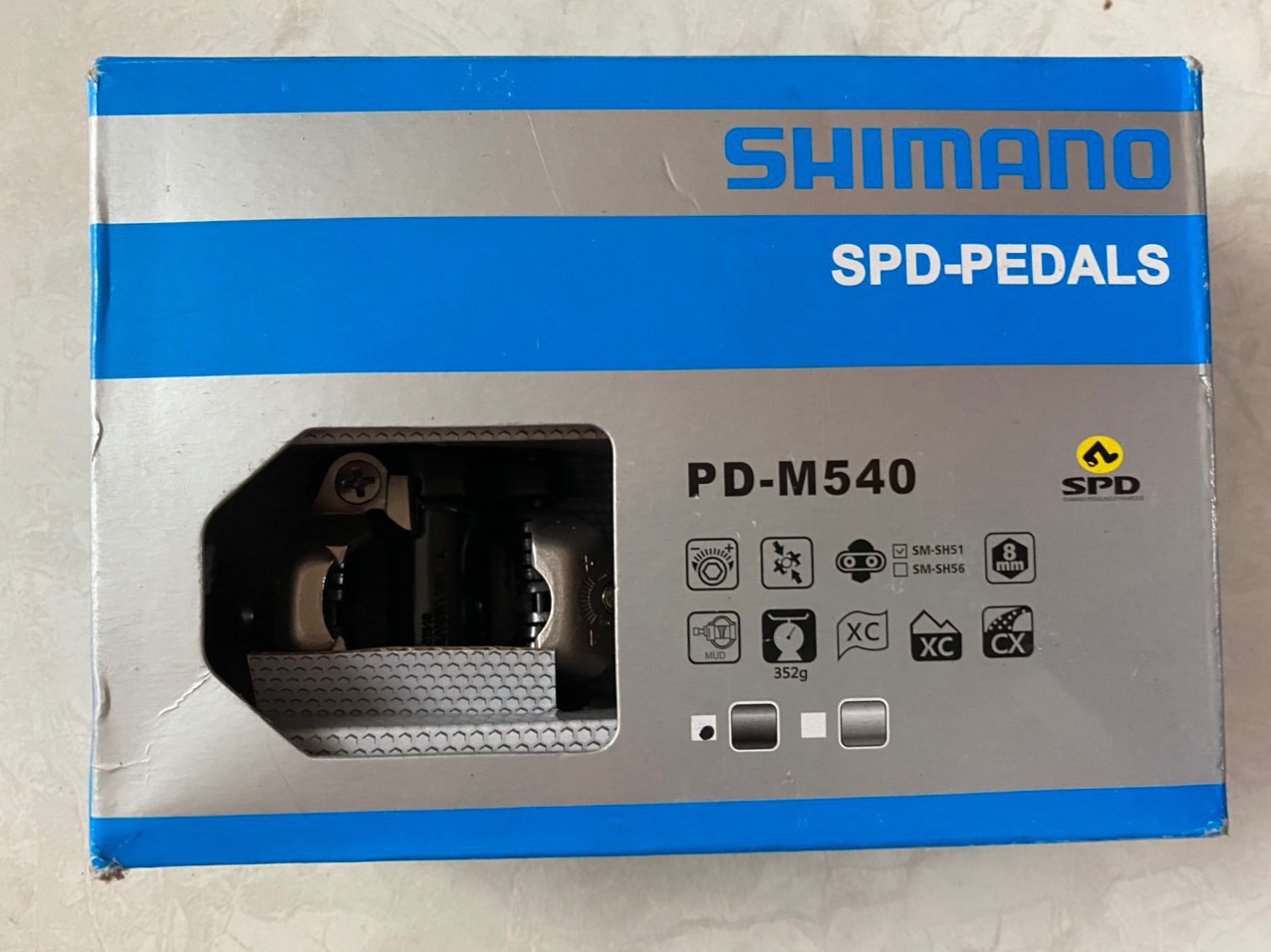 Pedan MTB SHIMANO 2 MẶT CÁ