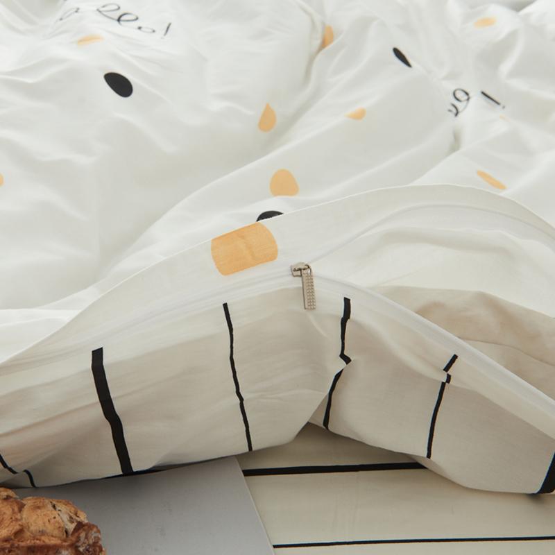 100% Cotton Giản Lược Vỏ Chăn Đơn Chiếc 100% Cotton Duy Nhất Bộ Ký Túc Xá 1.5 M Giường 100% Cotton Vỏ Chăn Hai Người 200X230