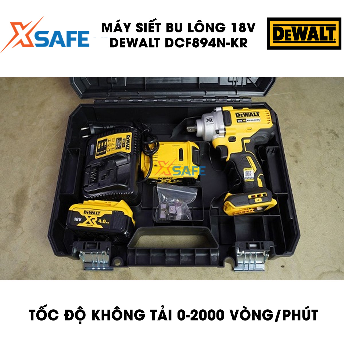 Machine fasten bolts 18v DeWalt dcf894n-kr machine fasten bolts handheld force strangle maximum 447nm, no-load speed 0-2000 rpm/min, 3 years-[genuine] [xsafe]