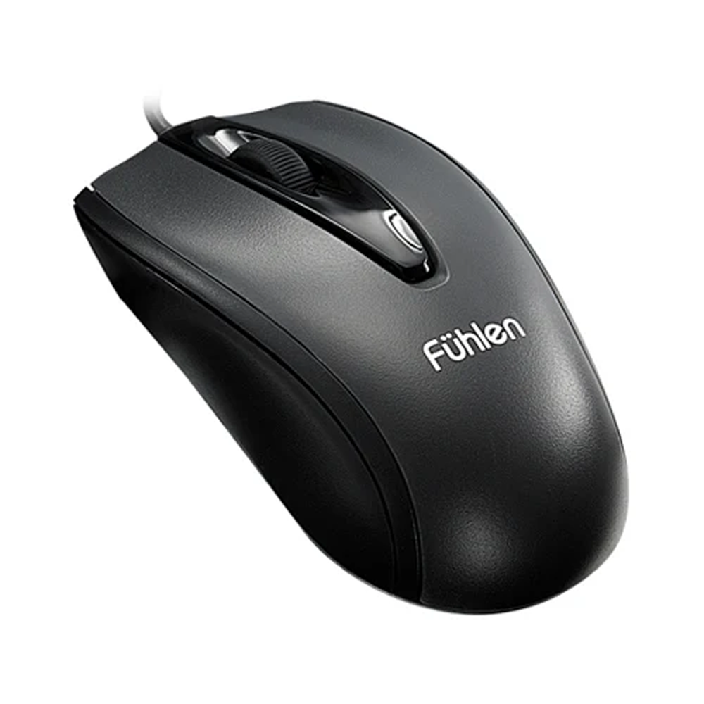 Mouse fuhlen L102 1000 dpi optical USB (black) - Warranty 24 month