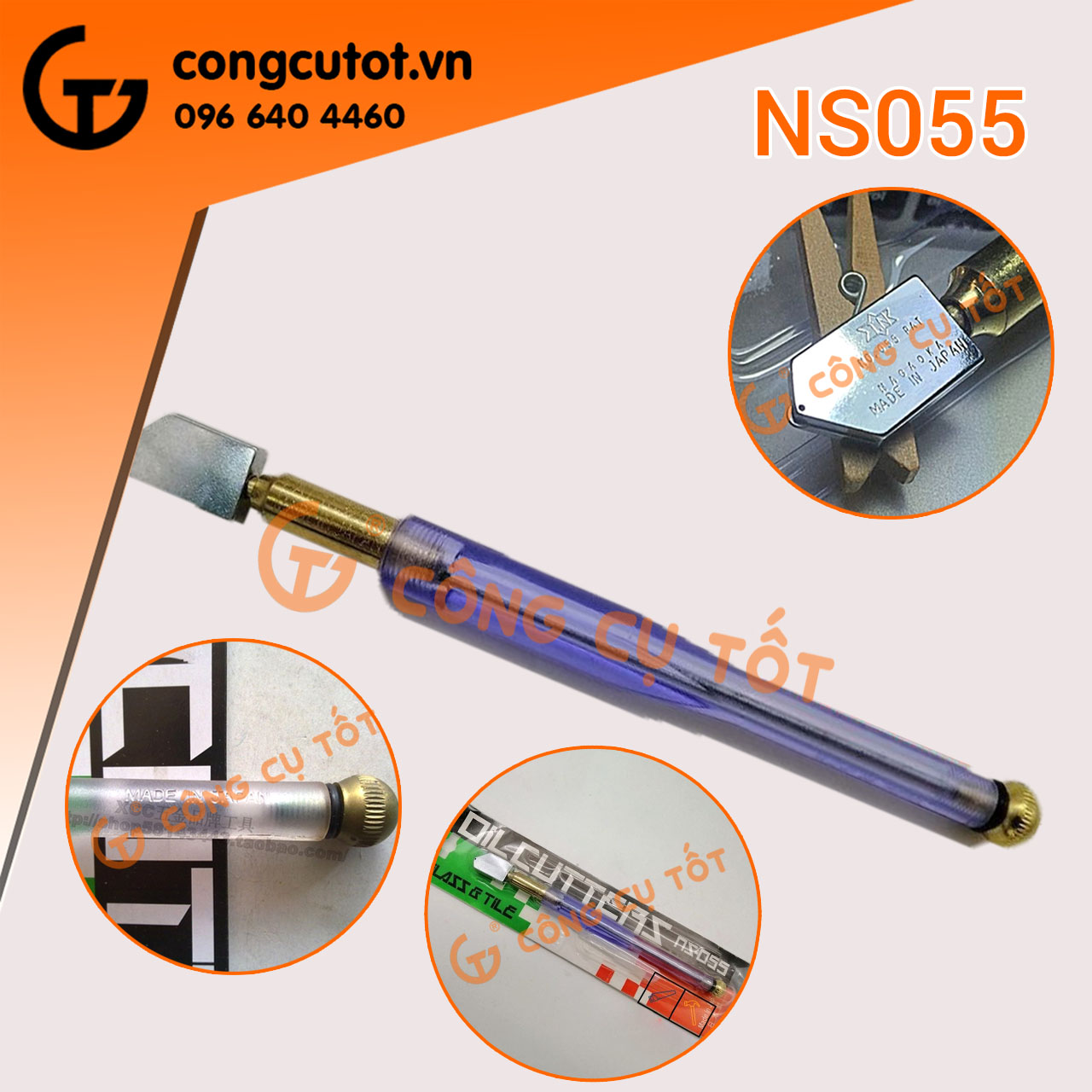 Dao cắt kính NS055 Nhật Bản