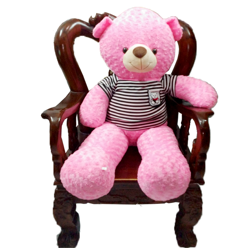 [HCM]Gấu bông Teddy cao cấp áo thun hàng VNXK màu hồng của NBH Diabrand khổ 1m4-GAUTEDDYHT12 (nhà bán hàng Diabrand)