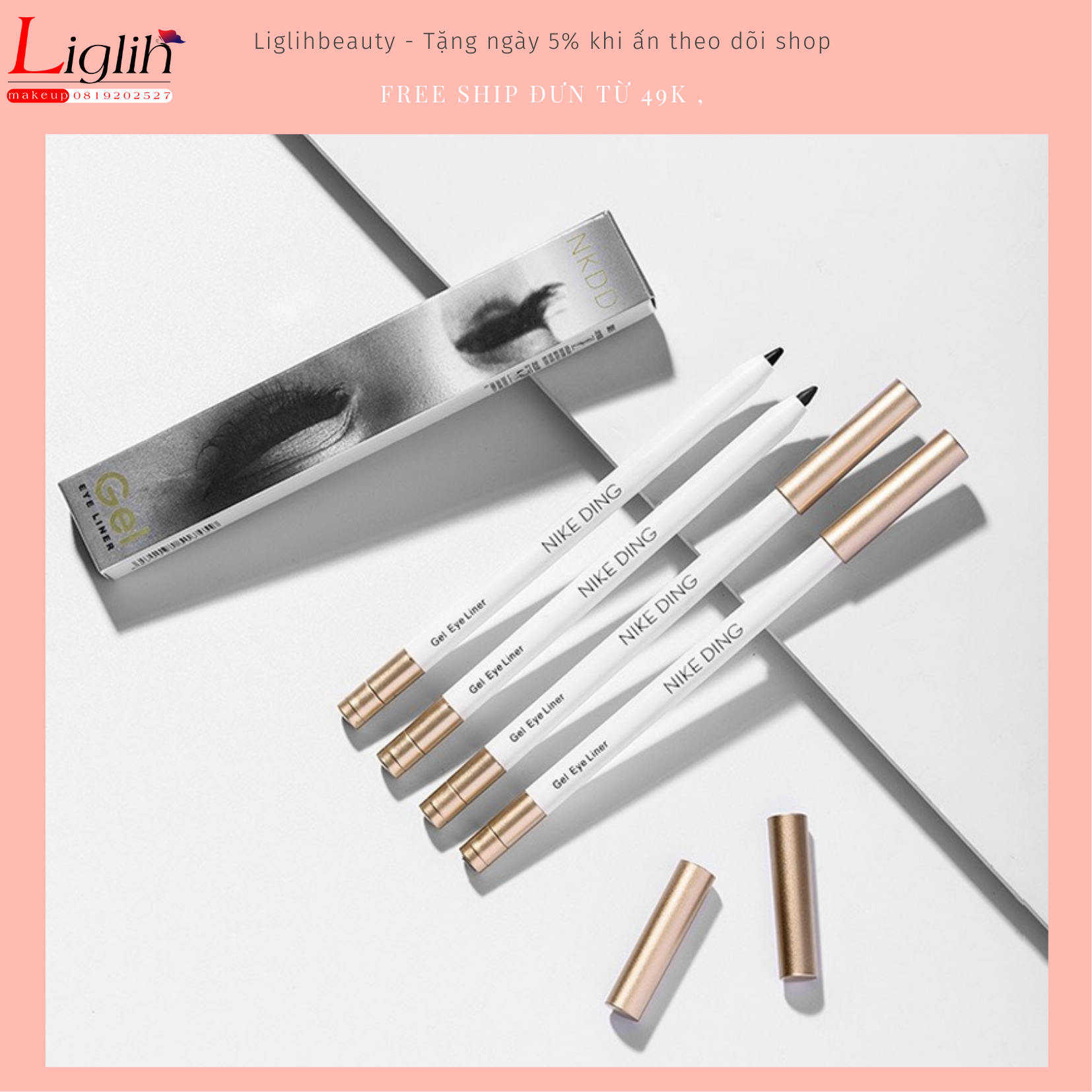 Chì vẽ mắt dạng gel NIKE DING eye liner