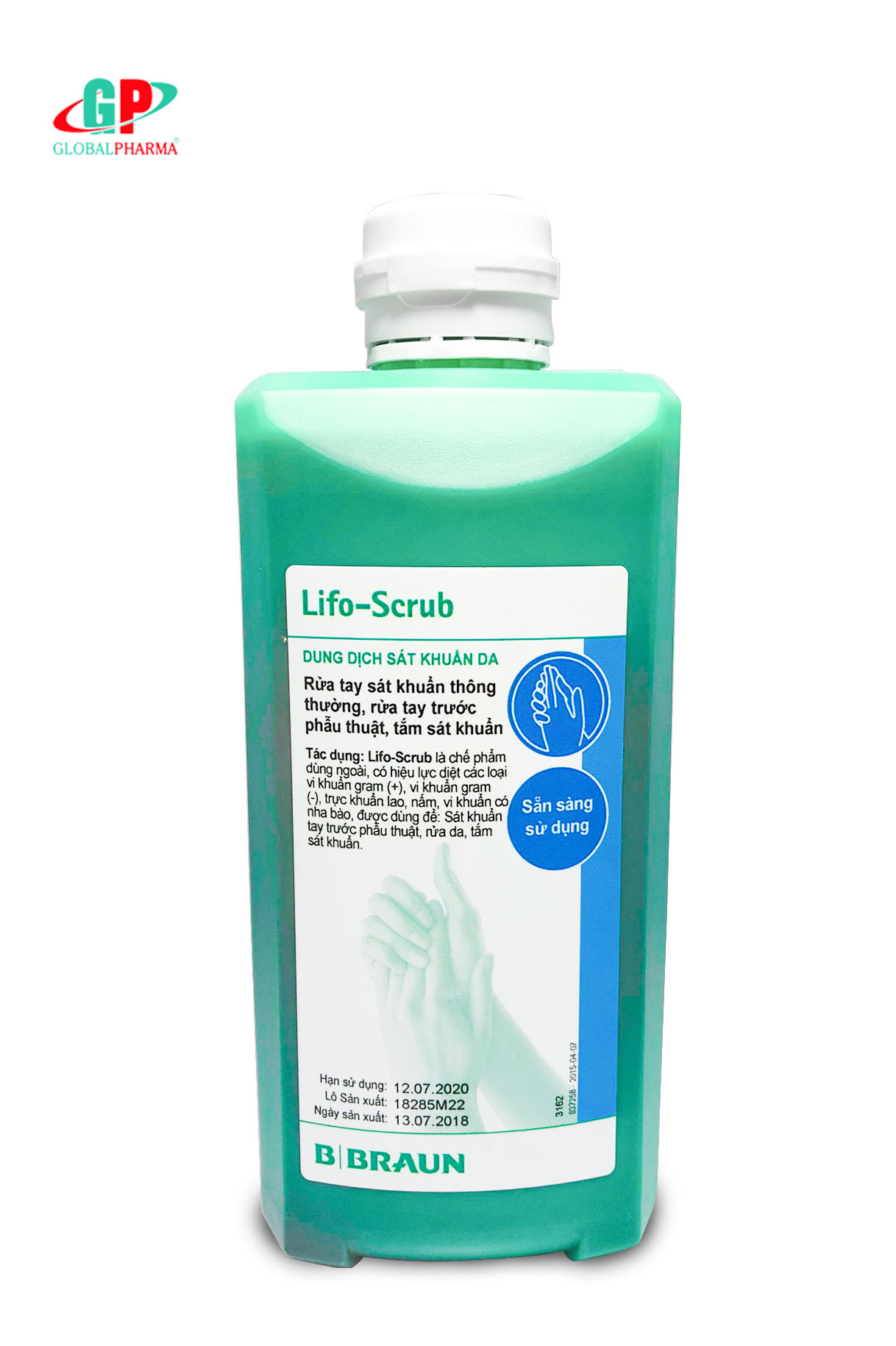 [HCM]Dung dịch sát khuẩn da LIFO SCRUB BOTTLE 500ml (hsd: 28/04/2024)