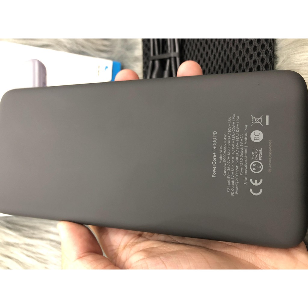 Pin Dự Phòng Anker PowerCore+ 19000 Power Delivery - A1362