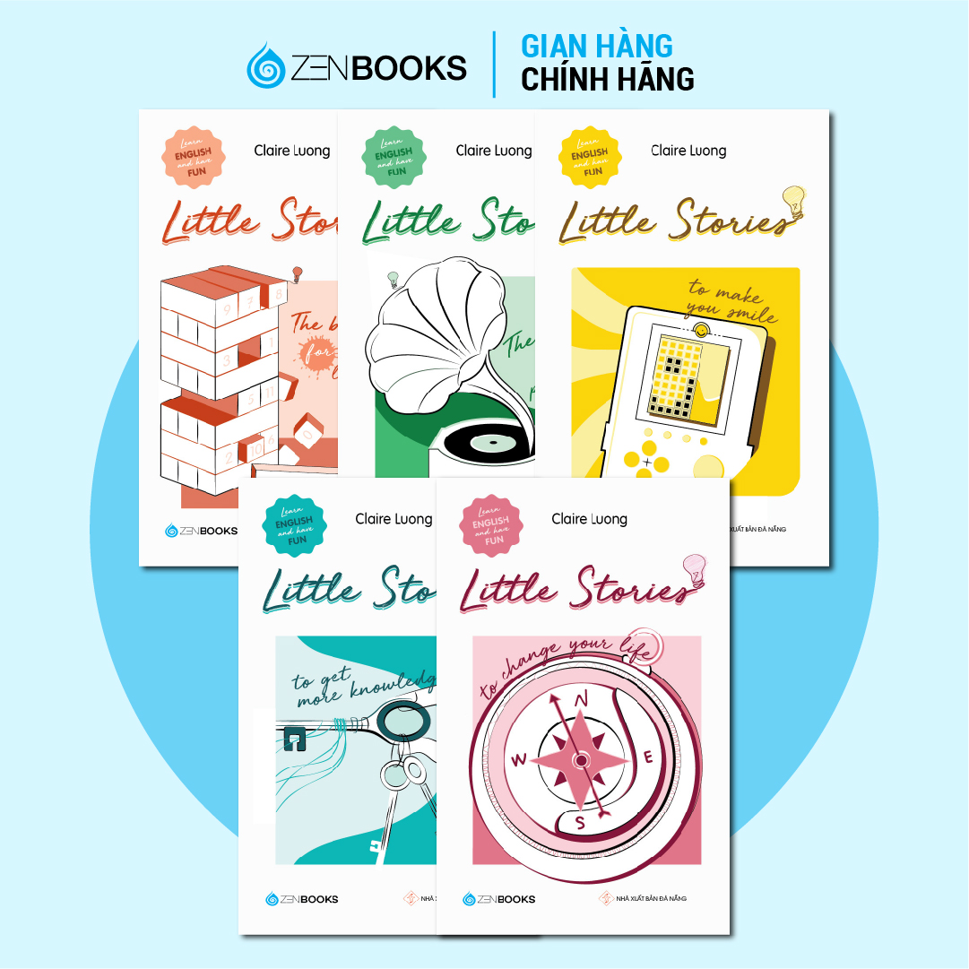 Sách - Bộ Little Stories 5 Cuốn (Your Life, More Knowledge, Smile, Peaceful Nights, Leisure Time) (Combo 2)