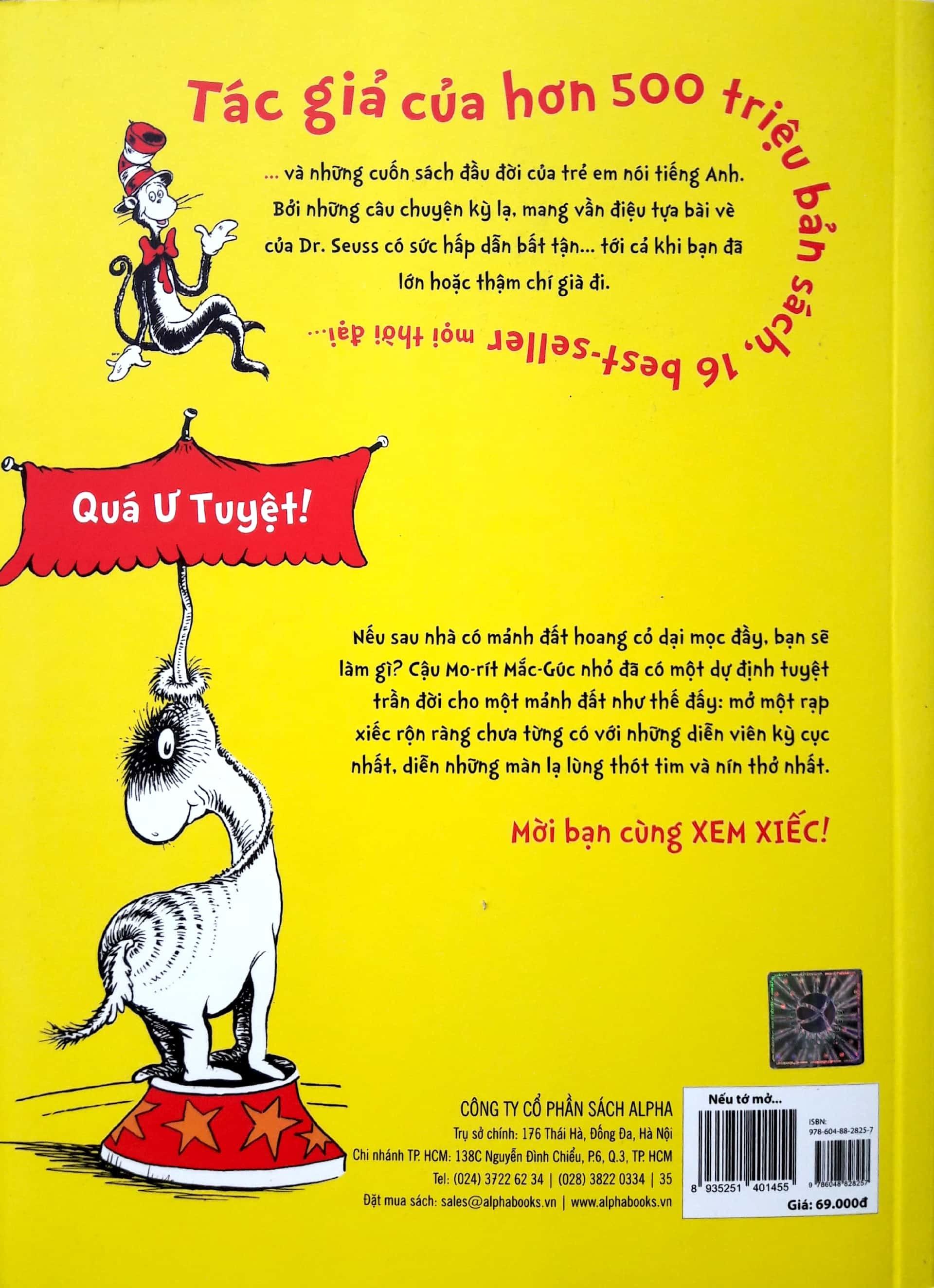 Sách - Dr. Seuss - Nếu tớ mở rạp xiếc