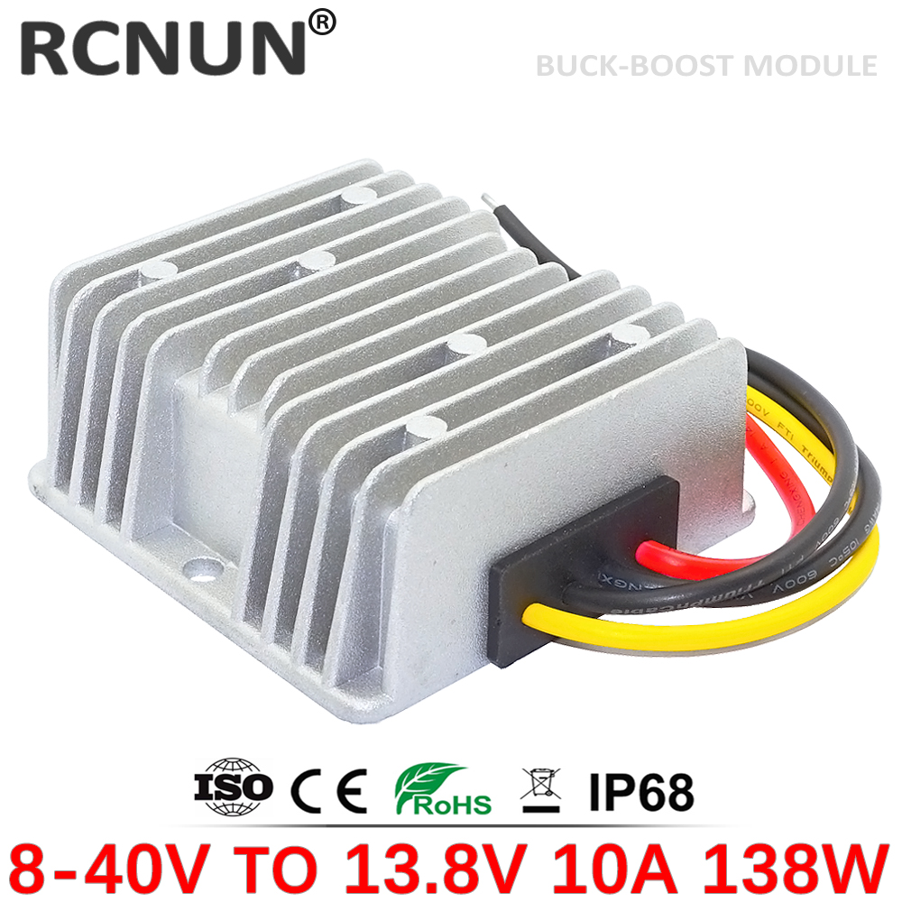 Rcnun 8-40v 12v 24v đến 13.8v 5a 10a 15a 20a tăng buck dc dc chuyển đổi điện bước lên bước xuống xe điều chỉnh điện áp ổn định