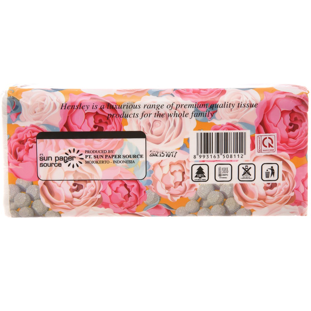 Khăn giấy lụa Hensley cao cấp gói 180 tờ ( 3 lớp )