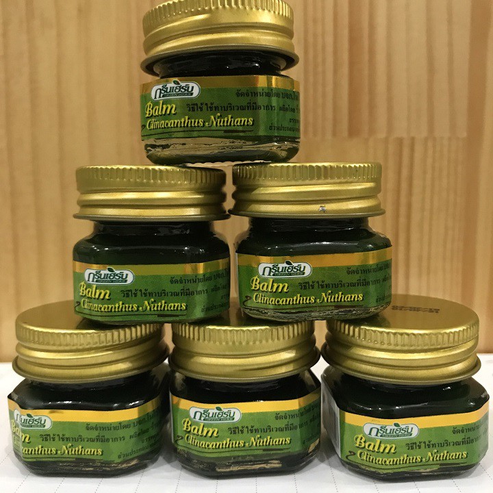 (10gr) Bộ 6 Dầu Cù Là Thơm Clinacanthus Thái Lan