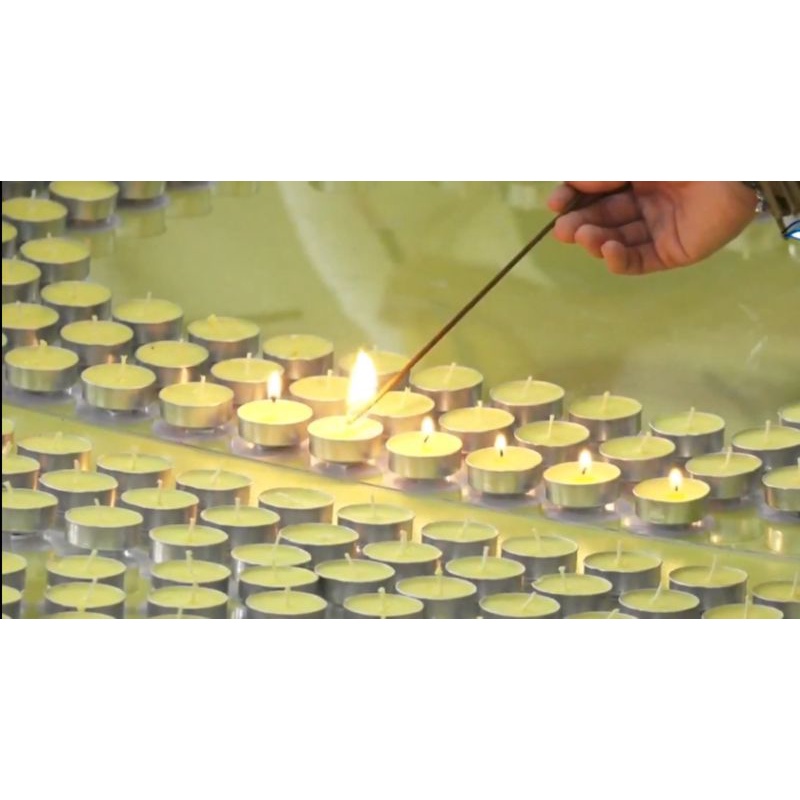 nến bơ tealight nhôm (hộp 100 viên)