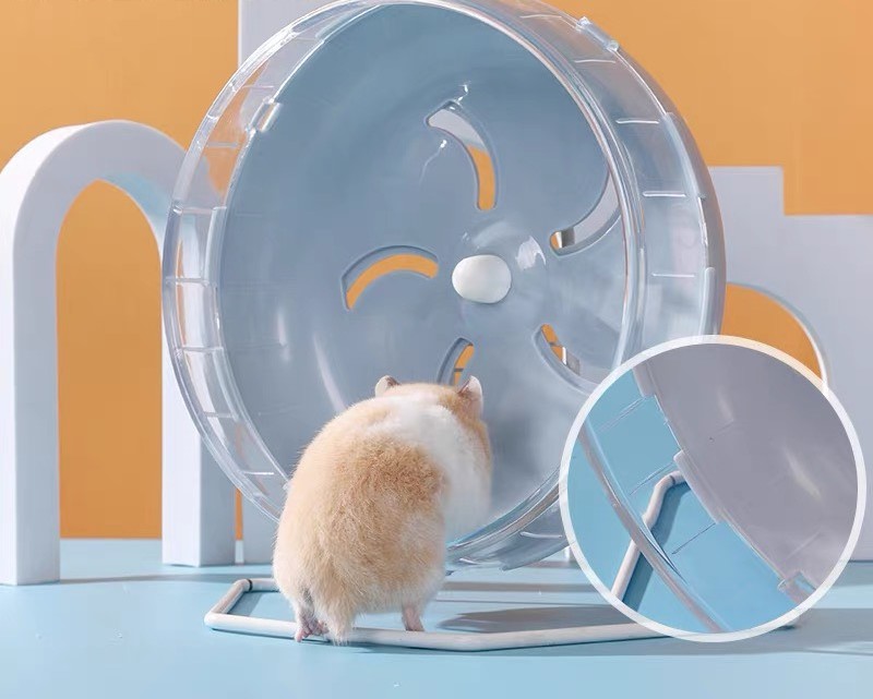 Wheel silent 21cm dành cho hamster bear . sóc, nhím, hamster,... - T3 PETS SHOP
