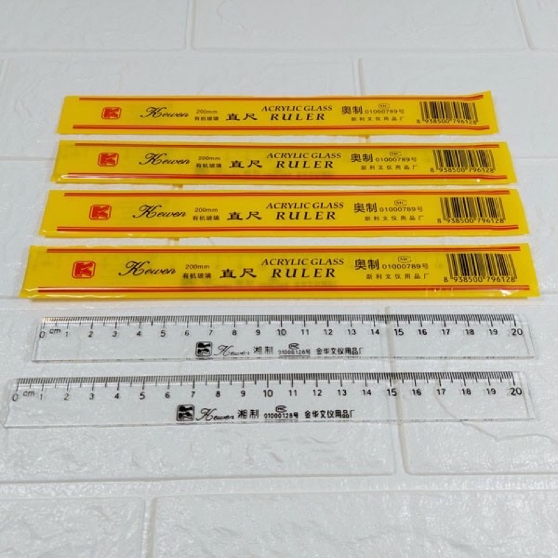 Thước kẻ Kewen loại dày đẹp 20cm và 30cm