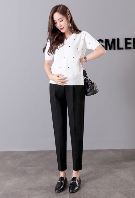 Quần Bầu, Quần Baggy Công Sở Cho Bà Bầu