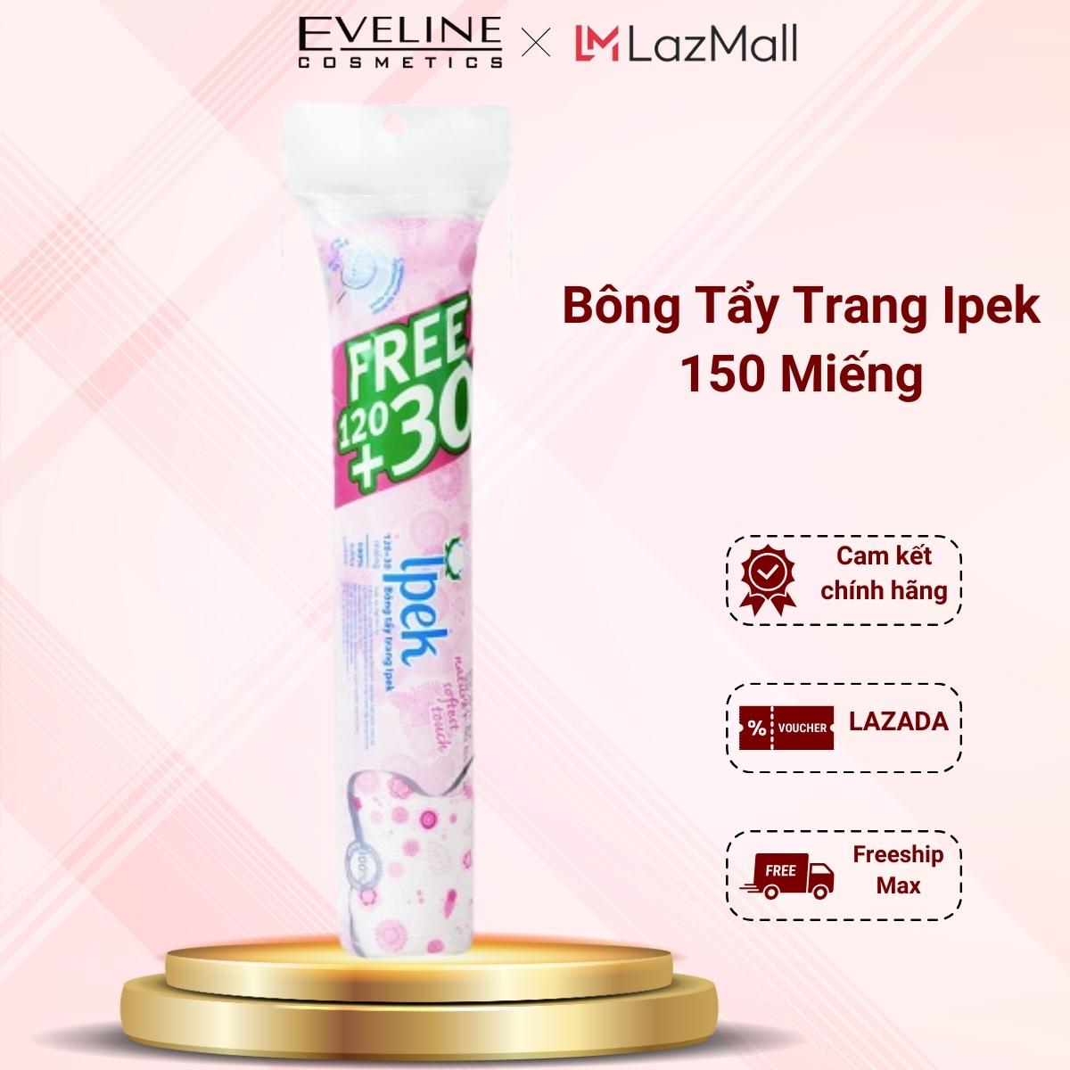 Bông tẩy trang IPEK 120+30 miếng chính hãng