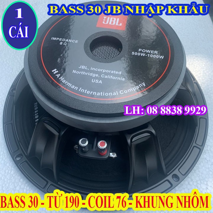 Củ loa bass 30 jb từ 190 coil 76 chất lượng cao cấp nhập khẩu china - giá 1 loa