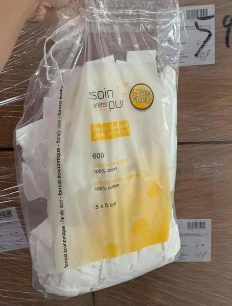 Bông Tẩy Trang Tetra 600 Miếng Pháp