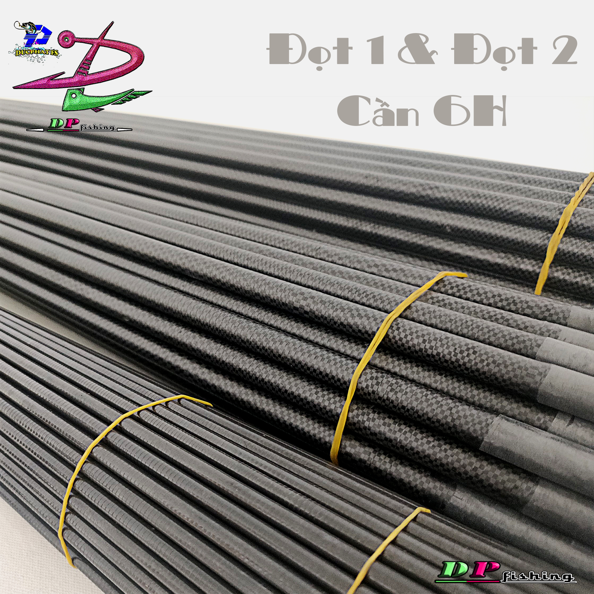 Đọt cần câu đài,{ ĐỌT 1 + ĐỌT 2 }cần 6H. đọt cần cadbon 6h