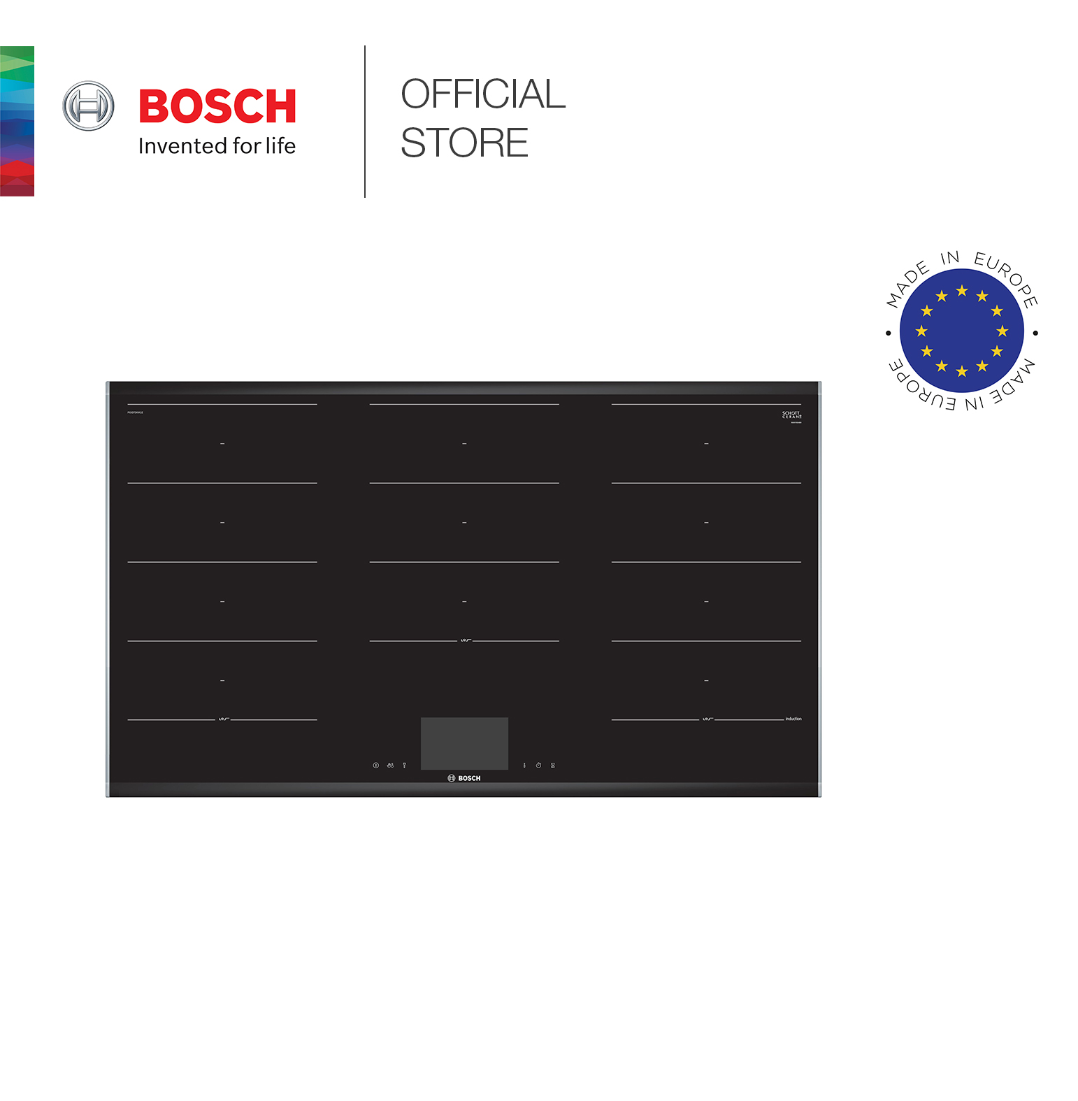 Bếp Từ Bosch PXX975KW1E Series 8, 5 Vùng Nấu, Home Connect