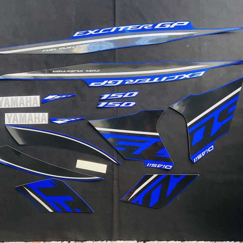 Tem rời cho EXCITER GP 150CC nguyên bản zin FULL 3 lớp ĐỜI 2018 (MÀU XANH GP)