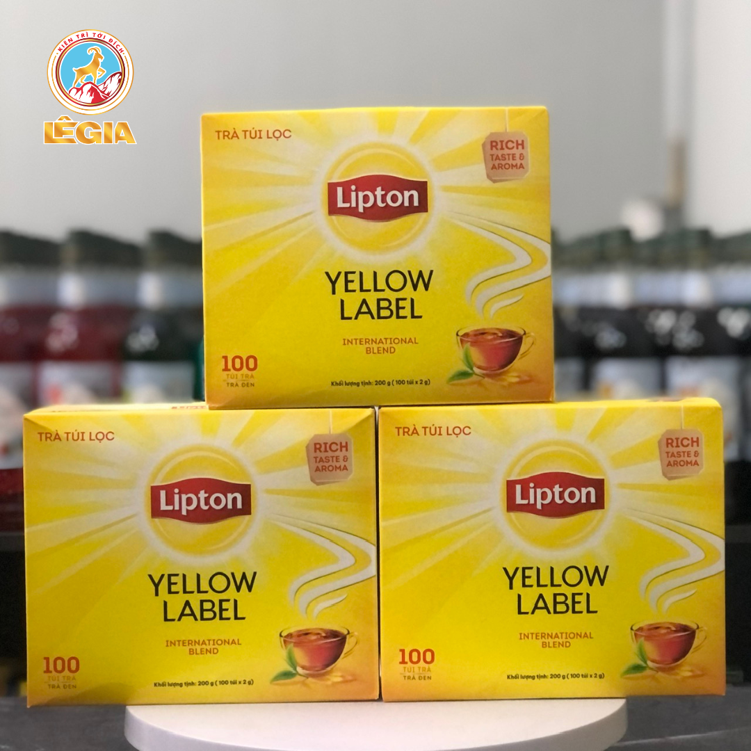 TRÀ ĐEN NHÃN VÀNG LIPTON 200G - Yellow Label Tea Bags Lipton