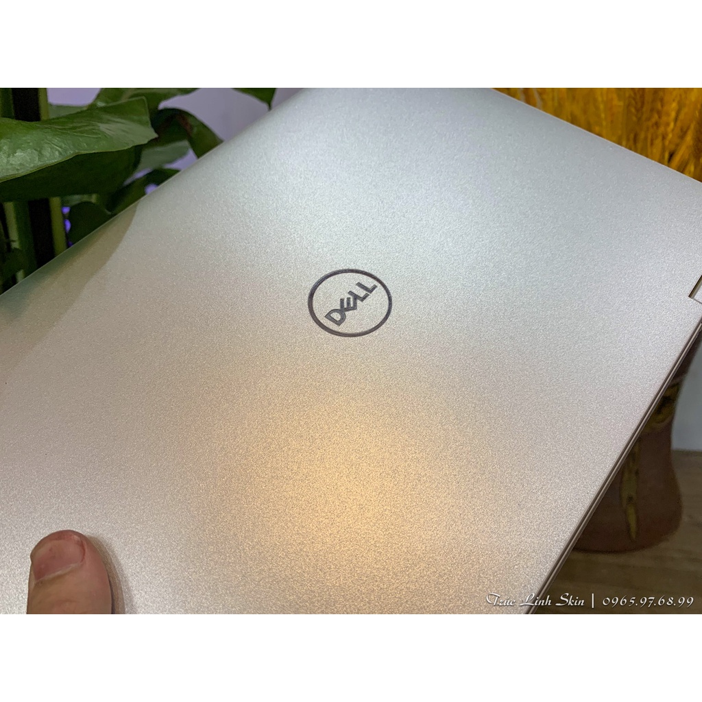 Skin dán Laptop Dell màu Chrome bạc mịn