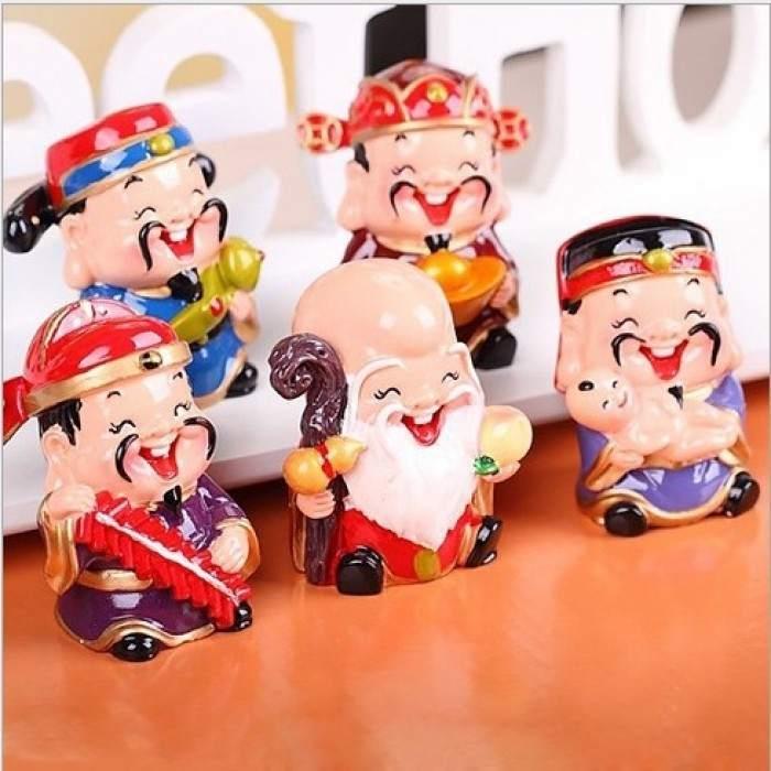 Bộ tượng 4 chú tiểu đội nón rơm ( Cầm - Kỳ - Thi - Họa )