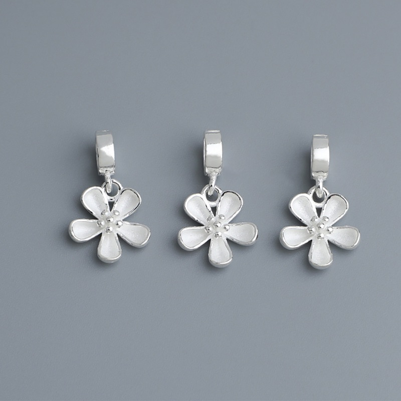 [S925] Charm bạc treo bông hoa - MH165
