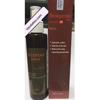 CHAI XỊT GHẺ -BESTPEME SPRAY150ML. (PERMETHRIN 5%.)