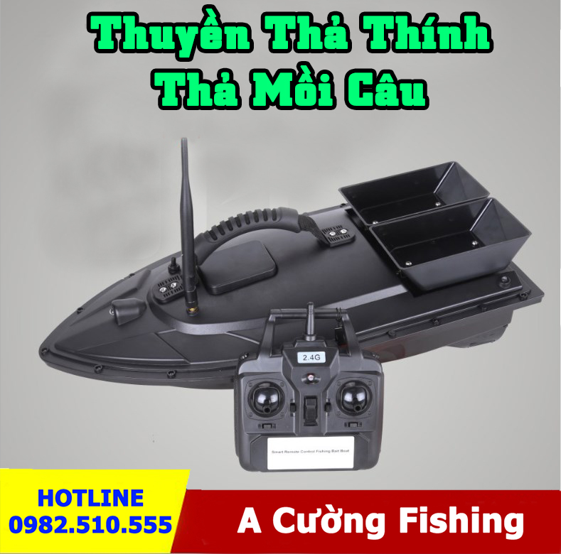 Thuyền Thả Thính Loại to - Thuyền Thả Mồi Câu Điều Khiển Từ Xa 500m