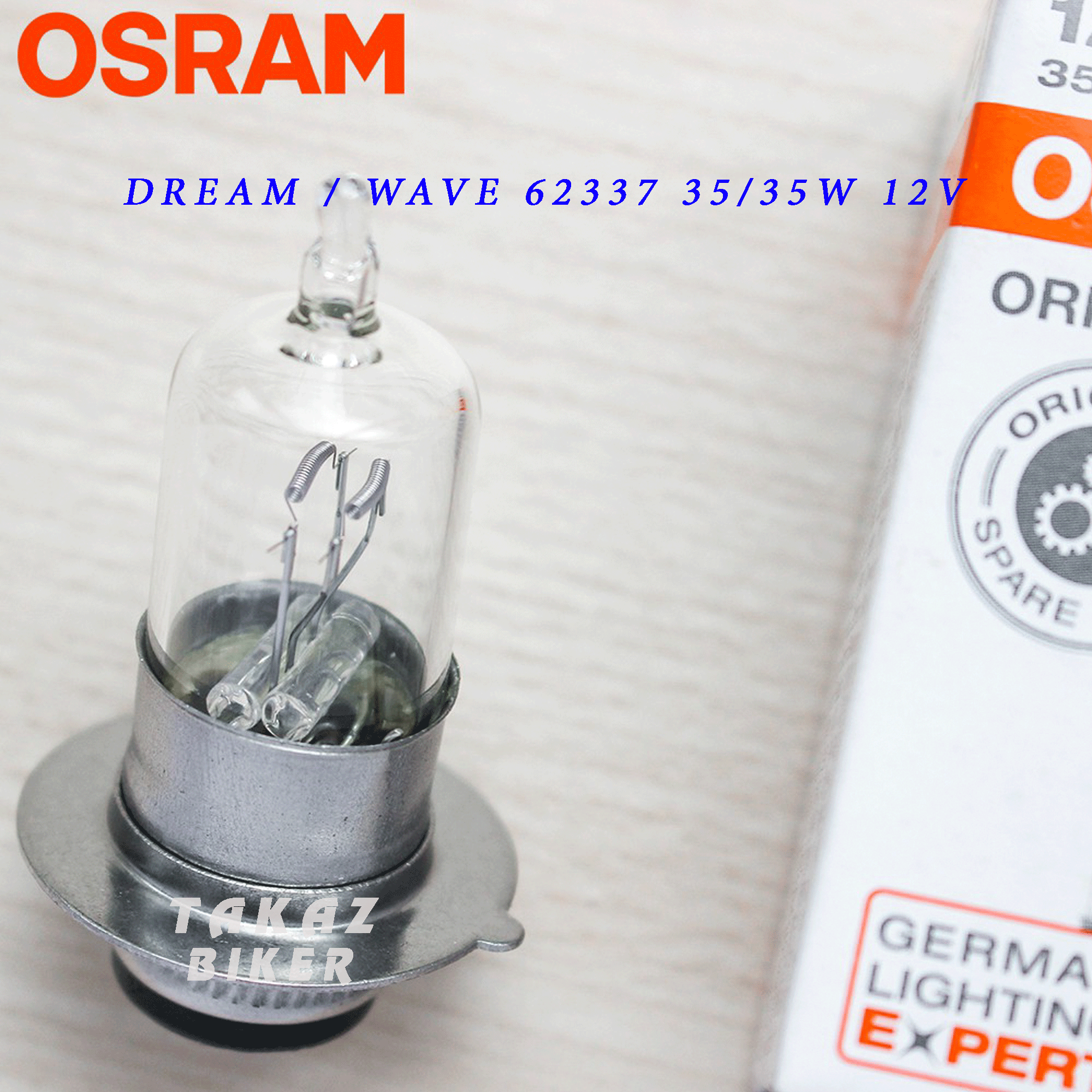 [ T19 - 35W ] Bóng đèn Osram Halogen trước xe máy dùng cho xe Dream - Wave