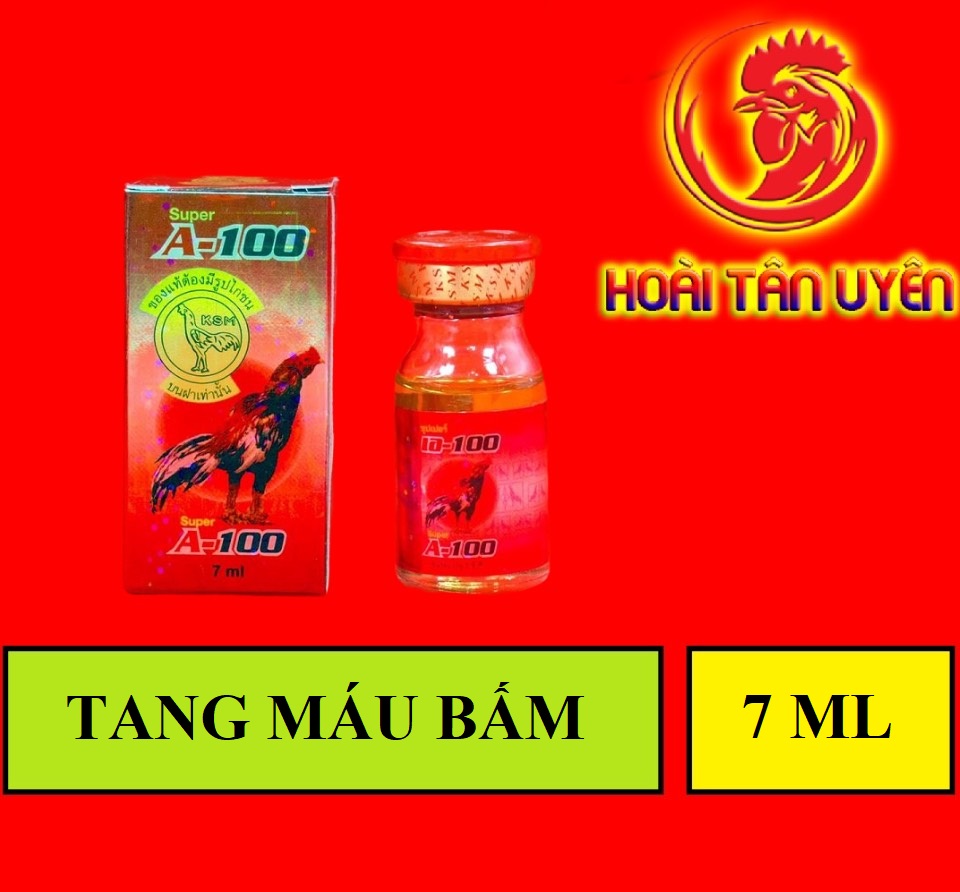 A100 tang, phù cho gà đá LỌ 7 CC