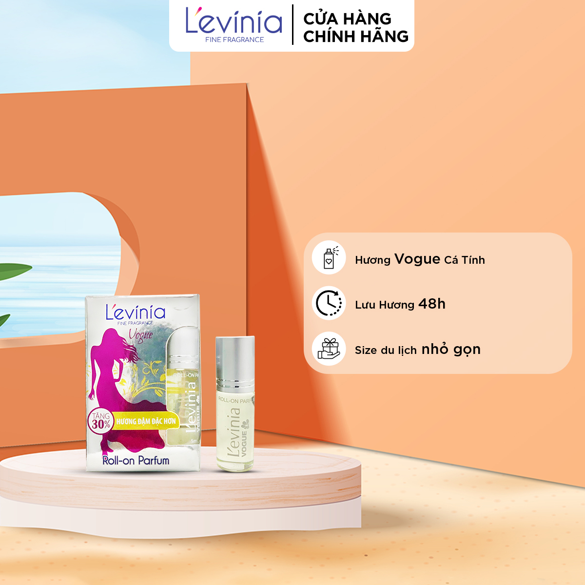 [GIFT] Nước hoa lăn L'evinia Vogue/ Ritz 5ml