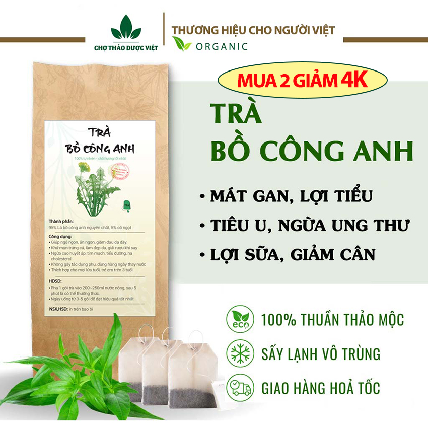 Trà bồ công anh túi lọc - Chợ Thảo Dược Việt