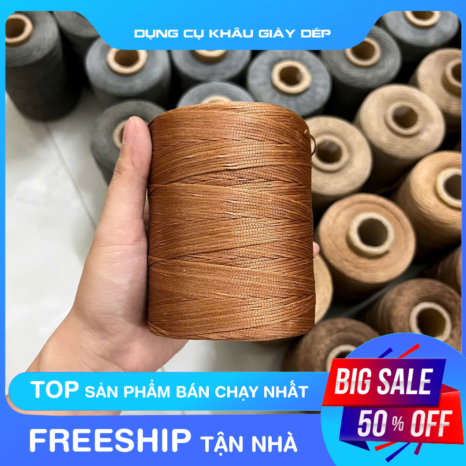 Chỉ sáp nến khâu giày dép, sợi dẹt
