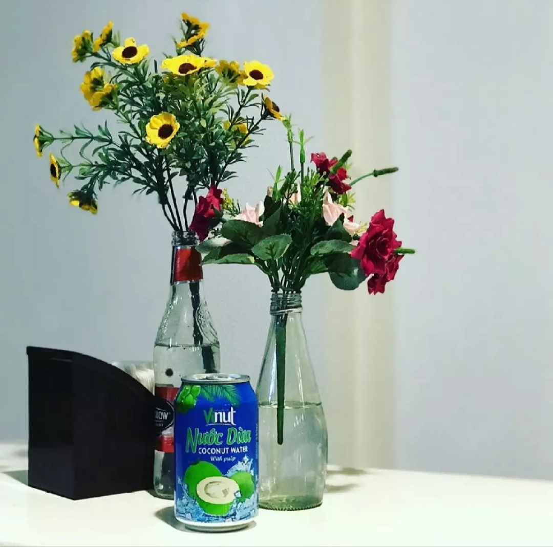 [ LỐC 6 LON ] Nước Dừa có cơm dừa Vinut 325ml