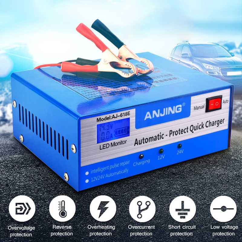 Sạc bình acquy 12V-24V 200Ah - E1