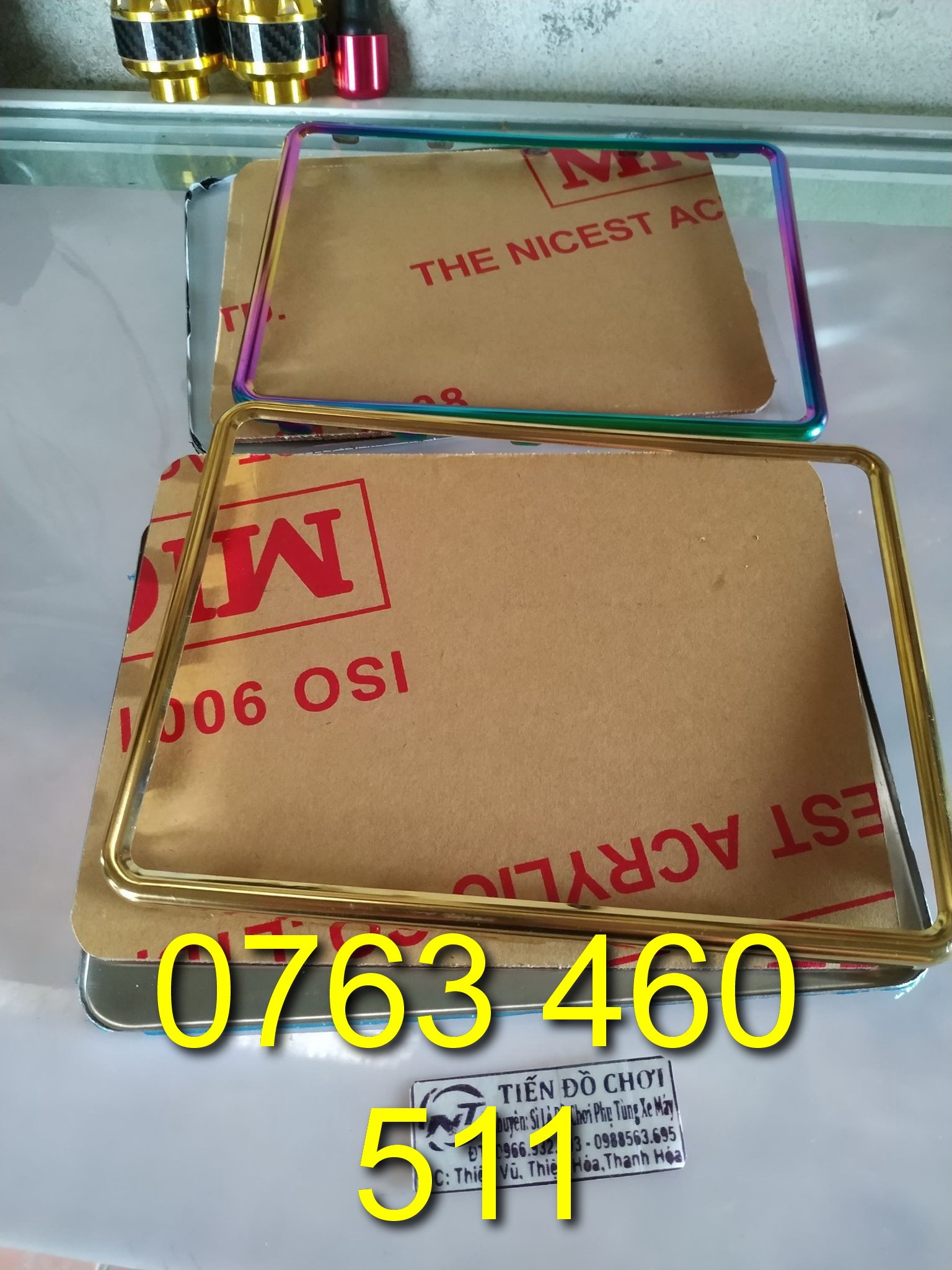 Bọc biển số titan xe máy - 2931