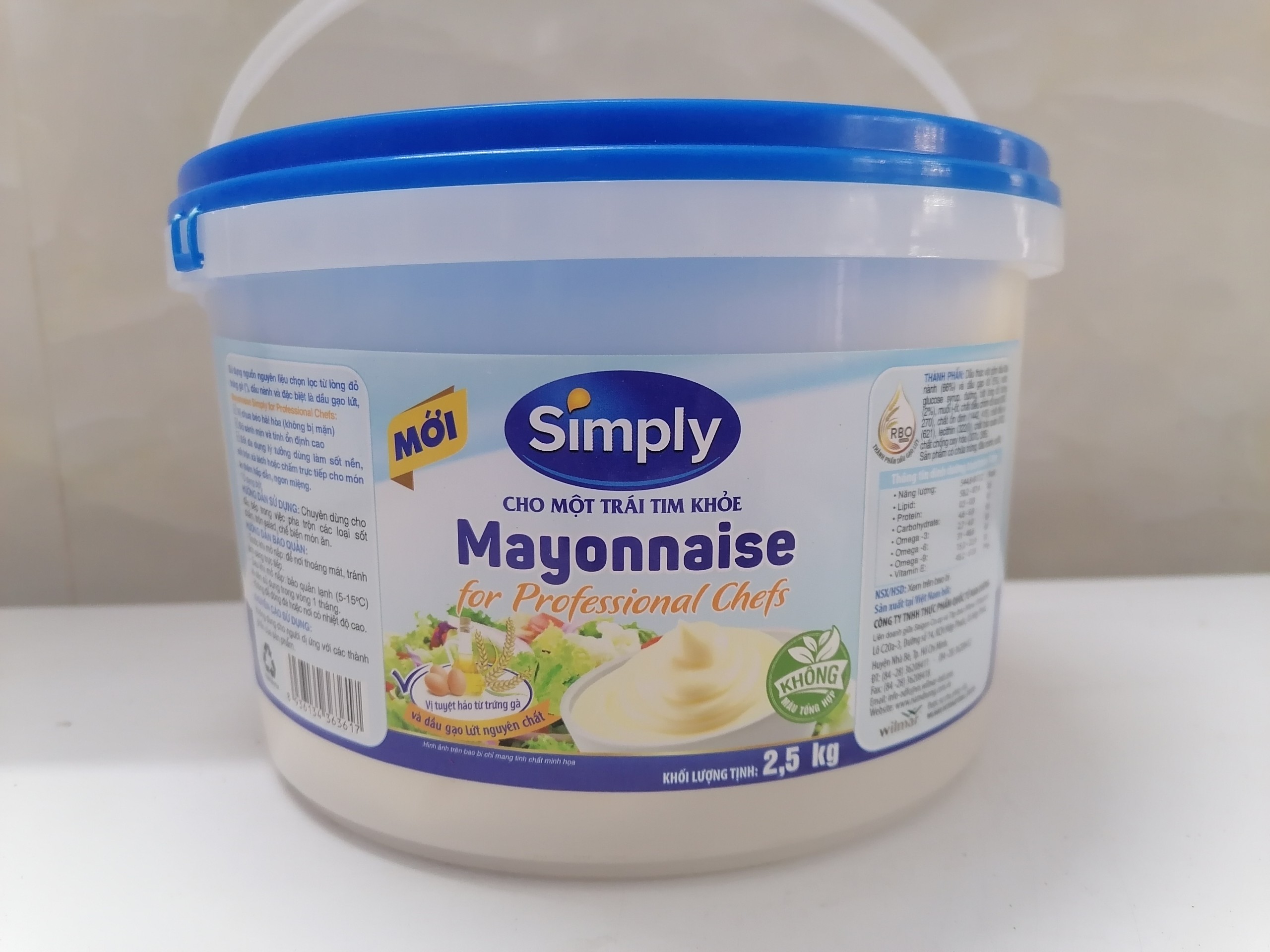 2.5 Kg Xốt Mayonnaise VN SIMPLY for Professional Chefs bph-hk
